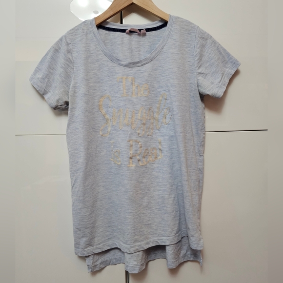 La Vie En Rose Super Soft Crew Neck T-shirt " The Snuggle Is Real" - Picture 1 of 6